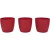 Set Bloempot Ella Ø 7 Cm - Mat Rood - Set Van 3 Stuks 2 Set Bloempot Ella Ø 7 Cm - Mat Rood - Set Van 3 Stuks -Esschert Design Verkoopwinkel 1596794974 1 600