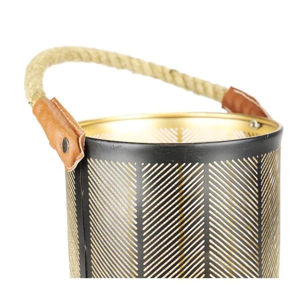 Lantaarn Visgraatmotief - 30 × 20 Cm 4 Lantaarn Visgraatmotief - 30 × 20 Cm - Afbeelding 2