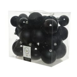 Kerstballenmix - Zwart - Set Van 26 Stuks
