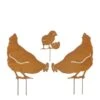 Tuinsteker Kip Roest - Set Van 3 Stuks -Esschert Design Verkoopwinkel 1650445970 1 600