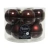 Kerstballen Glas Ø 6 Cm - Mahonie - Set Van 10 Stuks -Esschert Design Verkoopwinkel 1660140104 1 600