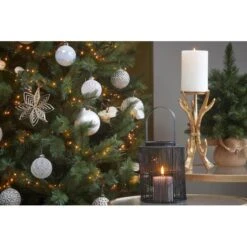 Forest Frosted Kerstboom W-burlap - Ø 36 × 45 Cm -Esschert Design Verkoopwinkel 1663235219 3 600