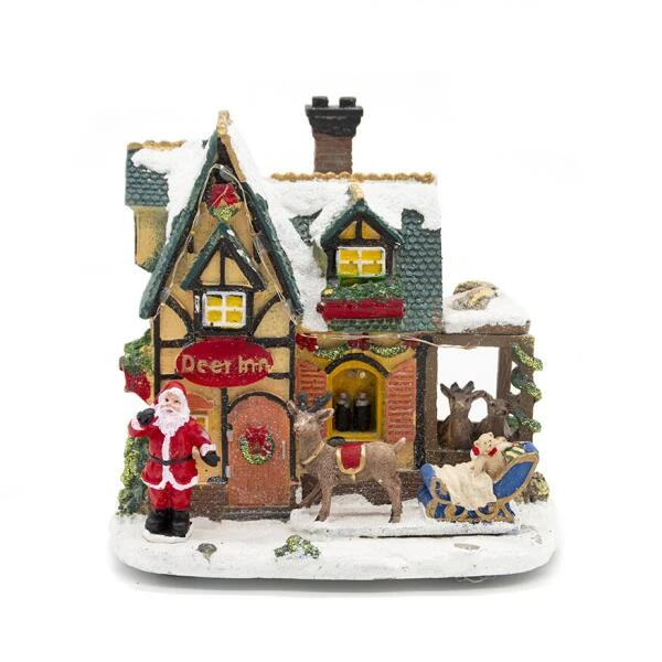 Kersttafereel Deer Inn - 19 × 13 × 17,5 Cm 3 Kersttafereel Deer Inn - 19 × 13 × 17,5 Cm