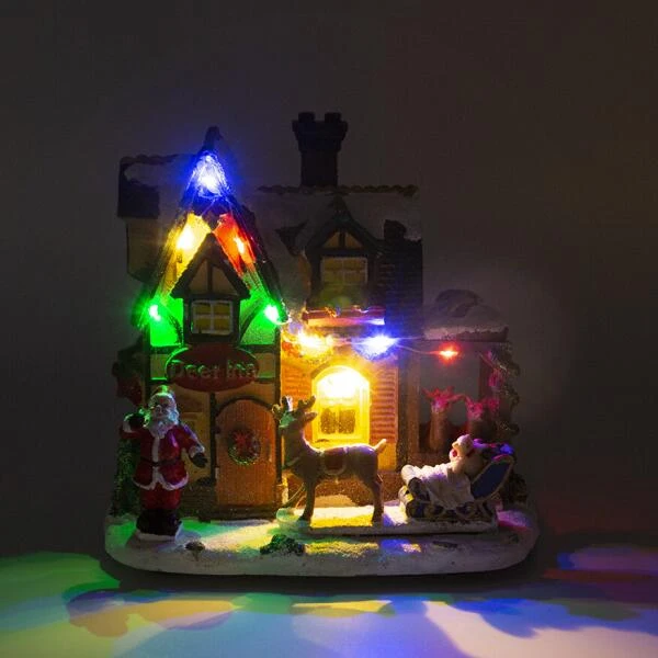 Kersttafereel Deer Inn - 19 × 13 × 17,5 Cm 4 Kersttafereel Deer Inn - 19 × 13 × 17,5 Cm - Afbeelding 2