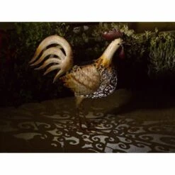 Haan Met Verlichting Op Zonne-energie 6 Haan Met Verlichting Op Zonne-energie -Esschert Design Verkoopwinkel haan in metaal solar 1484061551 3 600