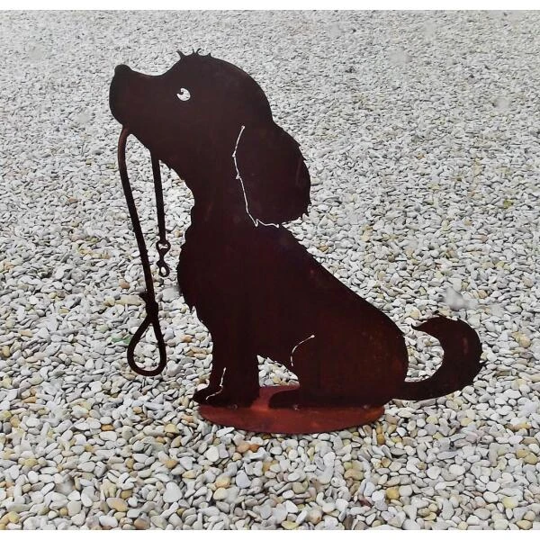 Hond Lucy Met Leiband - Decoroest 4 Hond Lucy Met Leiband - Decoroest - Afbeelding 2