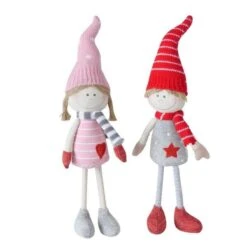 Kerstfiguur Tommi - 40 Cm - Set Van 2 Stuks