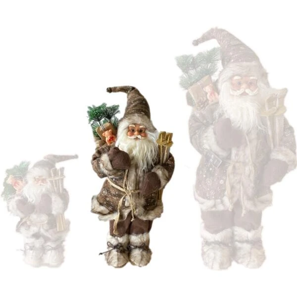 Kerstman Staand Bruin 45 Cm 3 Kerstman Staand Bruin 45 Cm