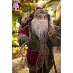 Kerstman Staand Rood/groen 30 Cm -Esschert Design Verkoopwinkel kerstman staand roodgroen 30 cm 1637142307 2 600