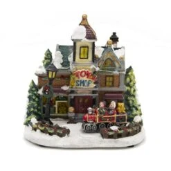 Kersttafereel Toy Shop - 18 × 13,5 × 17,5 Cm