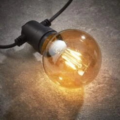 LED Filament Lamp Voor Lichtslinger - Ø 8 × 11.5 Cm - Set Van 4 Stuks -Esschert Design Verkoopwinkel led filament lamp 8 x 115 cm 1626334531 1 600