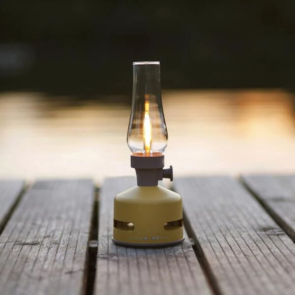 MoriMori Retrolamp Met Speaker - Maïsgeel 4 MoriMori Retrolamp Met Speaker - Maïsgeel - Afbeelding 2
