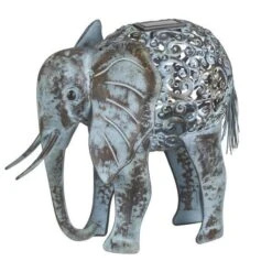 Olifant Met Verlichting Op Zonne-energie -Esschert Design Verkoopwinkel olifant in metaal solar 1484061038 3 600