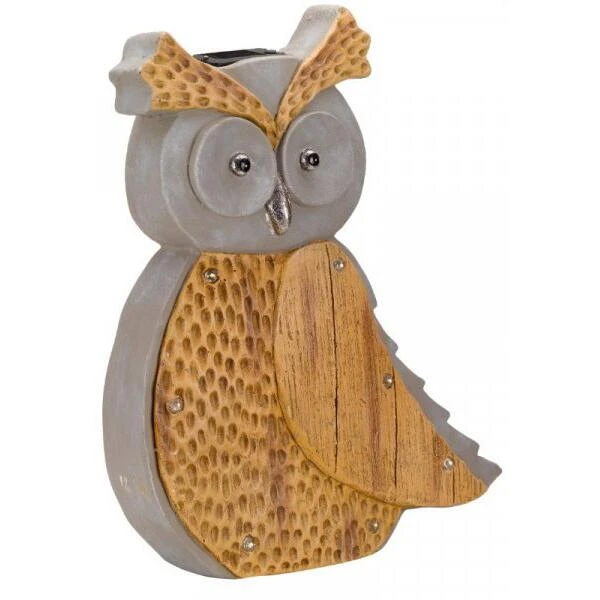 Uil Woody Met Solarlicht 4 Uil Woody Met Solarlicht - Afbeelding 2