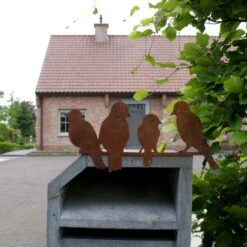 Vogels Op Een Rij - Decoroest 7 Vogels Op Een Rij - Decoroest -Esschert Design Verkoopwinkel vogels op een rij tuindecoratie 1526290855 3 600