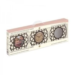 Wandklok Ascot Met Spiegel En Fotoframe - Drie In één -Esschert Design Verkoopwinkel wandklok triple ascot 3in1 1535618953 2 600